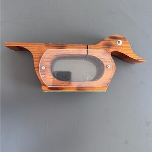 Vintage Wooden Duck piggy bank MCM